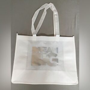 White and Silver Tote Bag